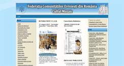 Desktop Screenshot of jewishfed.ro