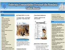 Tablet Screenshot of jewishfed.ro