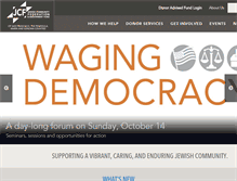 Tablet Screenshot of jewishfed.org
